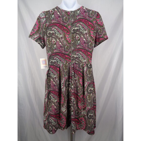 LuLaRoe Paisley Amelia Dress Size 2XL New - Picture 2 of 12